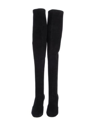 Manolo Blahnik Suede Sock Boots