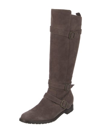 Manolo Blahnik Suede Riding Boots