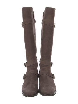 Manolo Blahnik Suede Riding Boots