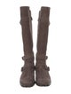Manolo Blahnik Suede Riding Boots