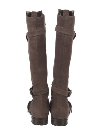 Manolo Blahnik Suede Riding Boots