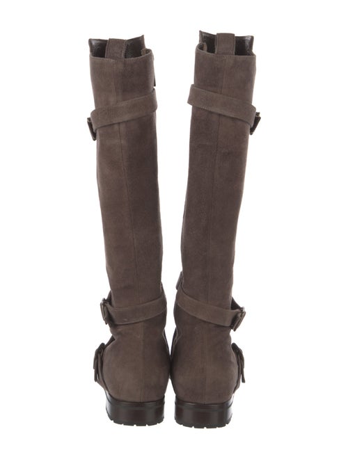 Manolo Blahnik Suede Riding Boots
