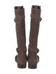 Manolo Blahnik Suede Riding Boots