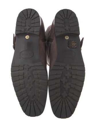 Manolo Blahnik Suede Riding Boots