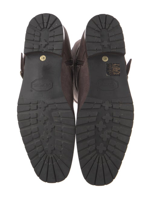 Manolo Blahnik Suede Riding Boots