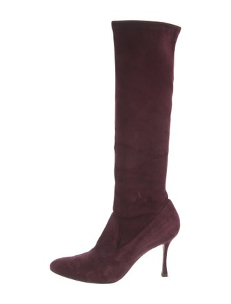 Manolo Blahnik Suede Boots