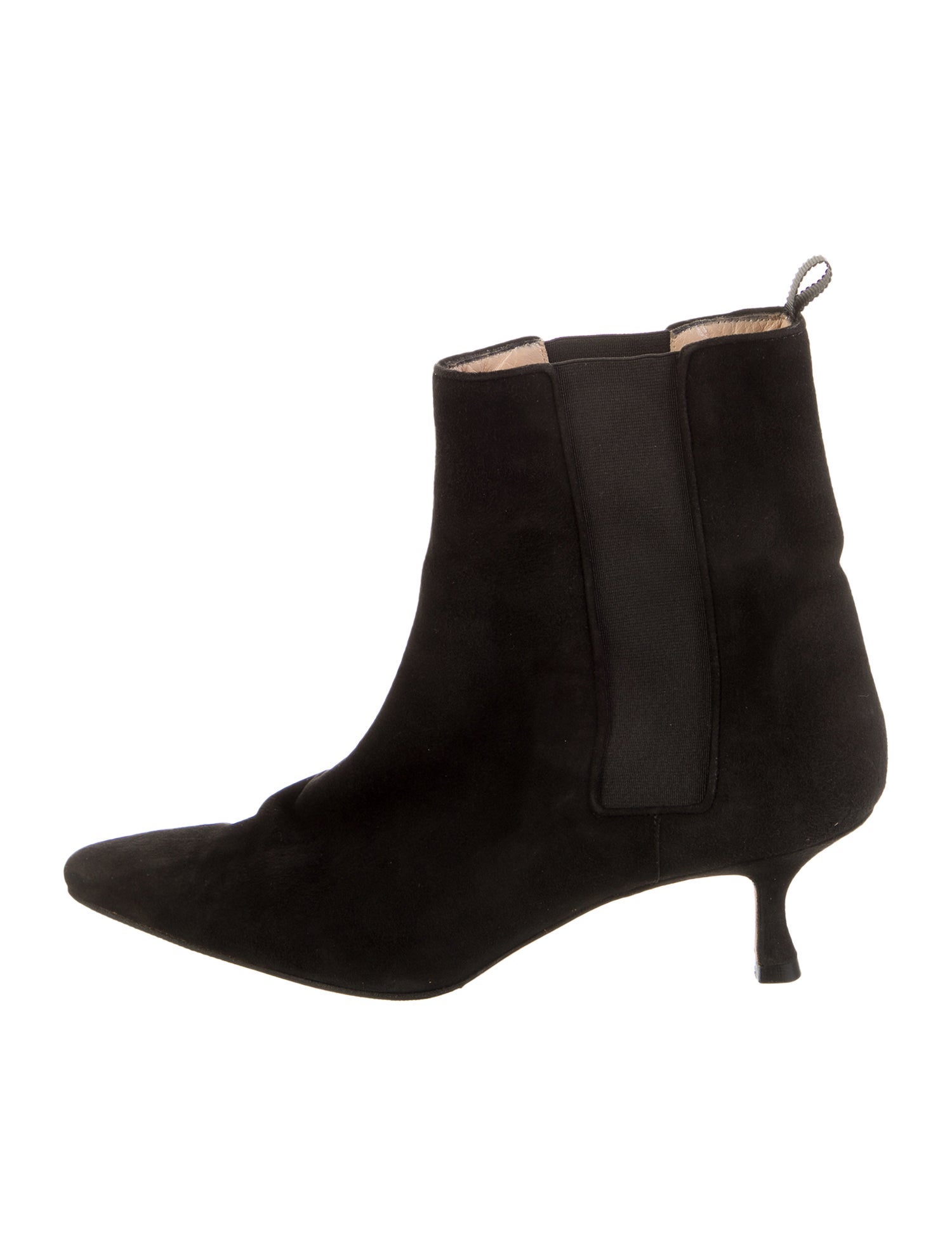 Manolo Blahnik Suede Chelsea Boots