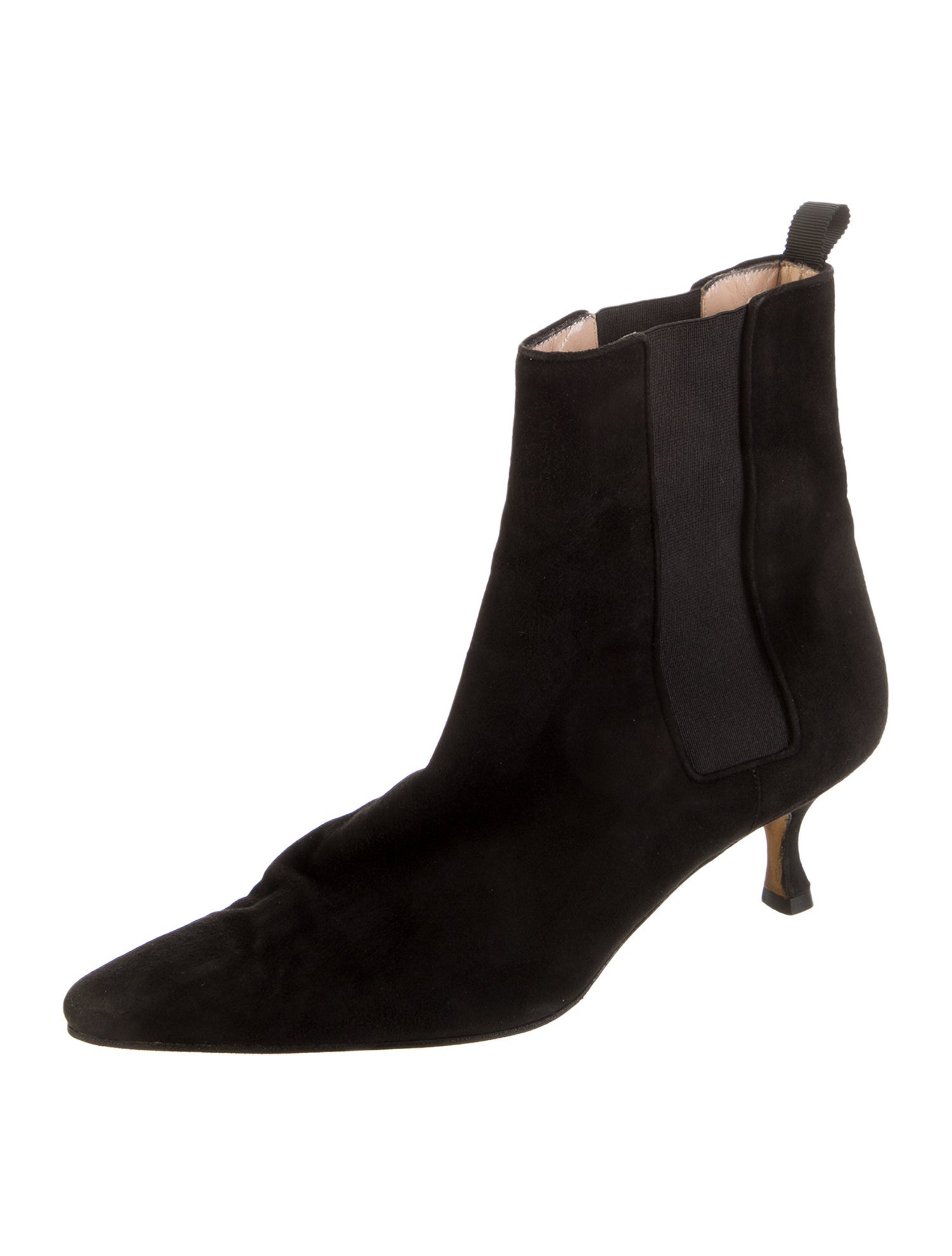 Manolo Blahnik Suede Chelsea Boots