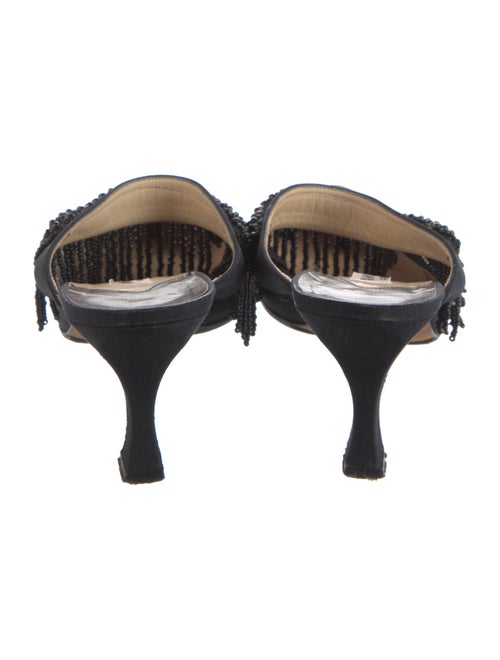 Manolo Blahnik Beaded Accents Mules