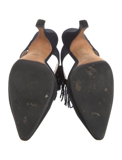 Manolo Blahnik Beaded Accents Mules