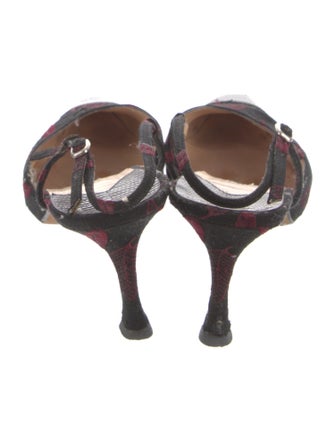 Manolo Blahnik Printed Mules