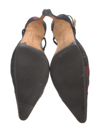 Manolo Blahnik Printed Mules