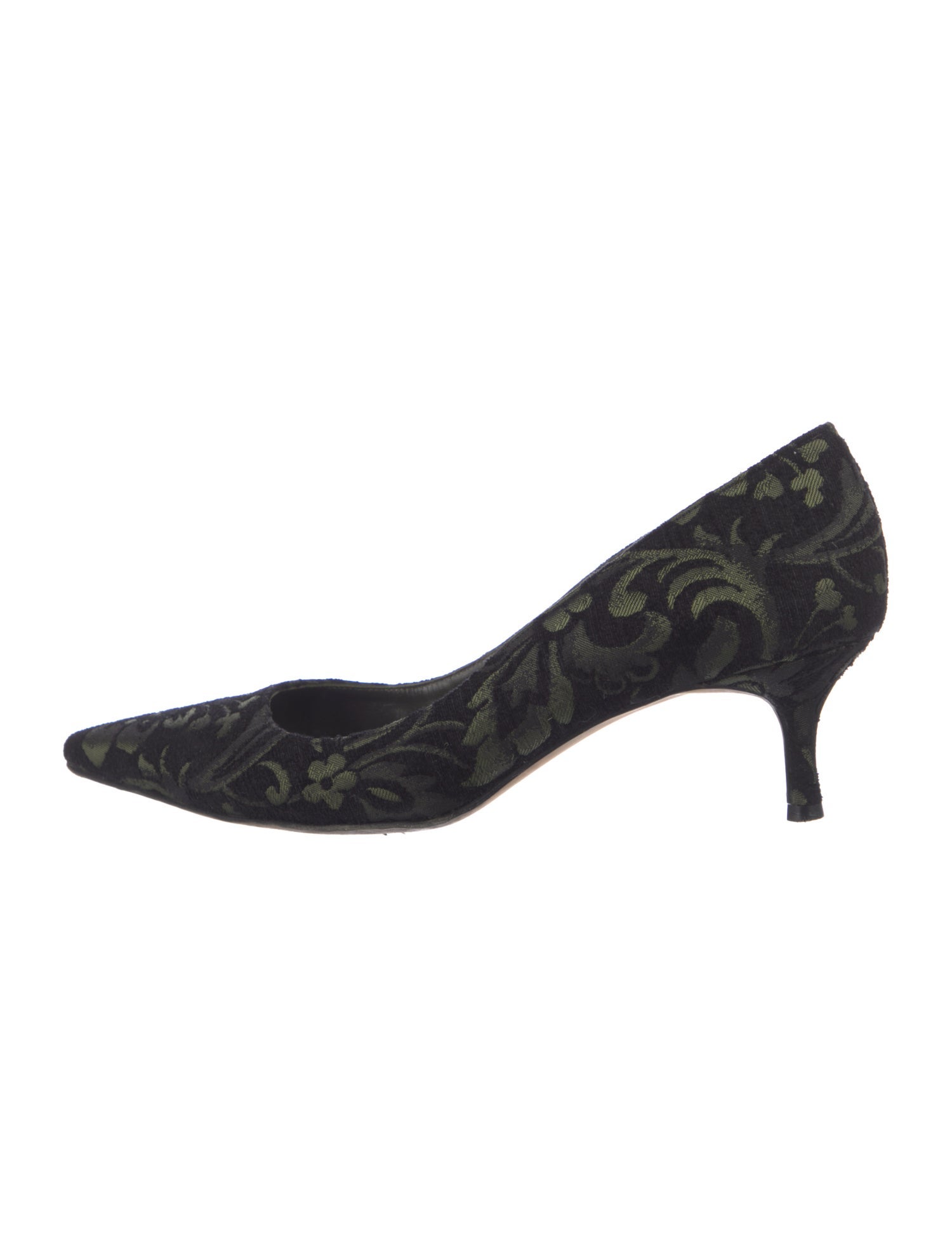 Manolo Blahnik Floral Print Pumps