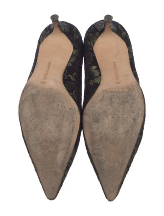 Manolo Blahnik Floral Print Pumps