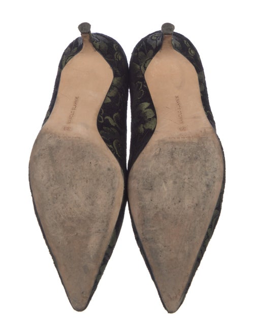 Manolo Blahnik Floral Print Pumps