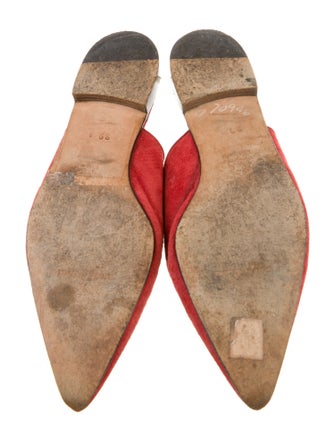 Manolo Blahnik Suede Mules