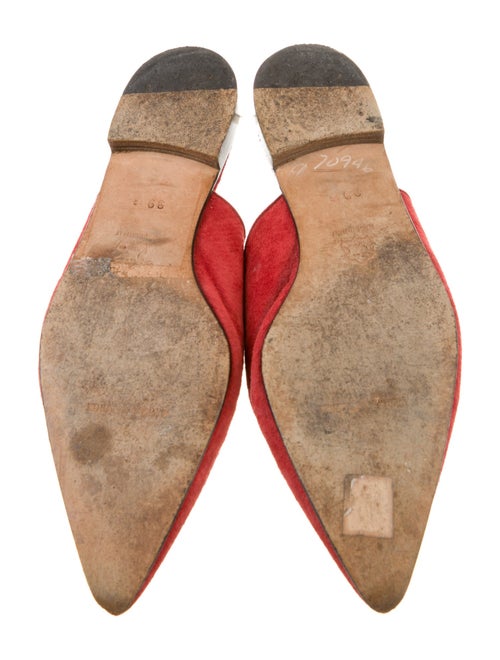 Manolo Blahnik Suede Mules
