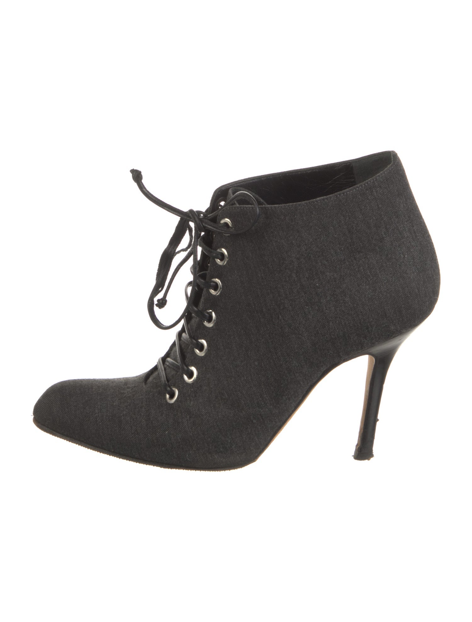 Manolo Blahnik Lace-Up Boots