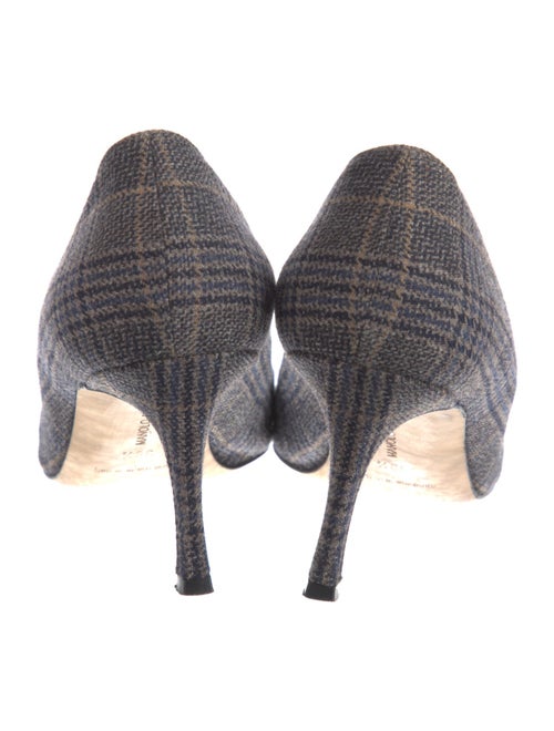 Manolo Blahnik Houndstooth Print Pumps