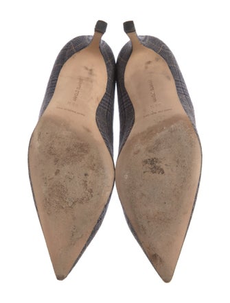 Manolo Blahnik Houndstooth Print Pumps