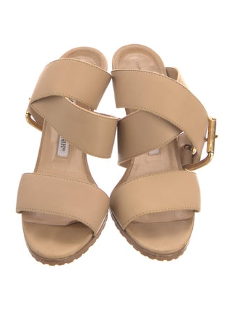 Manolo Blahnik Leather Slides