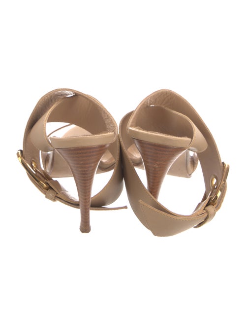 Manolo Blahnik Leather Slides