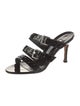 Manolo Blahnik Leather Slides
