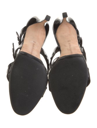 Manolo Blahnik Leather Slides