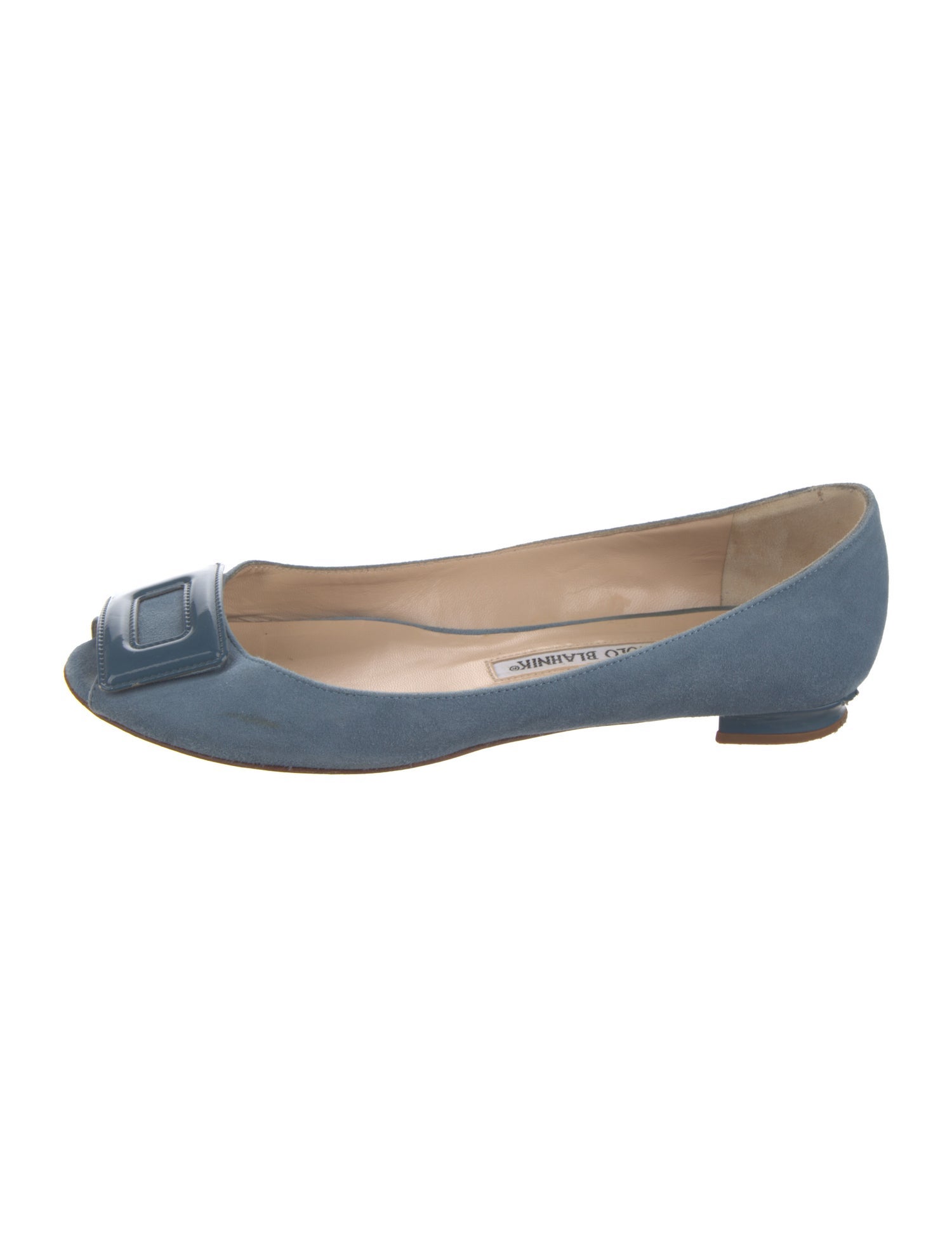 Manolo Blahnik Suede Flats