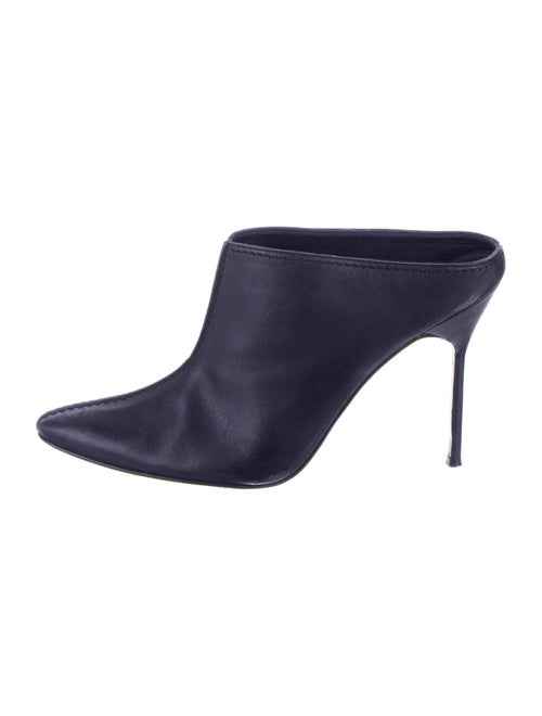Manolo Blahnik Leather Mules