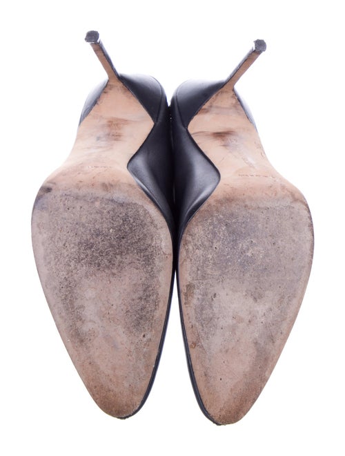 Manolo Blahnik Leather Mules