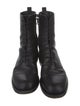 Manolo Blahnik Leather Combat Boots