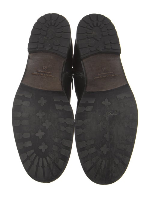 Manolo Blahnik Leather Combat Boots