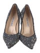 Manolo Blahnik Tweed Printed Pumps