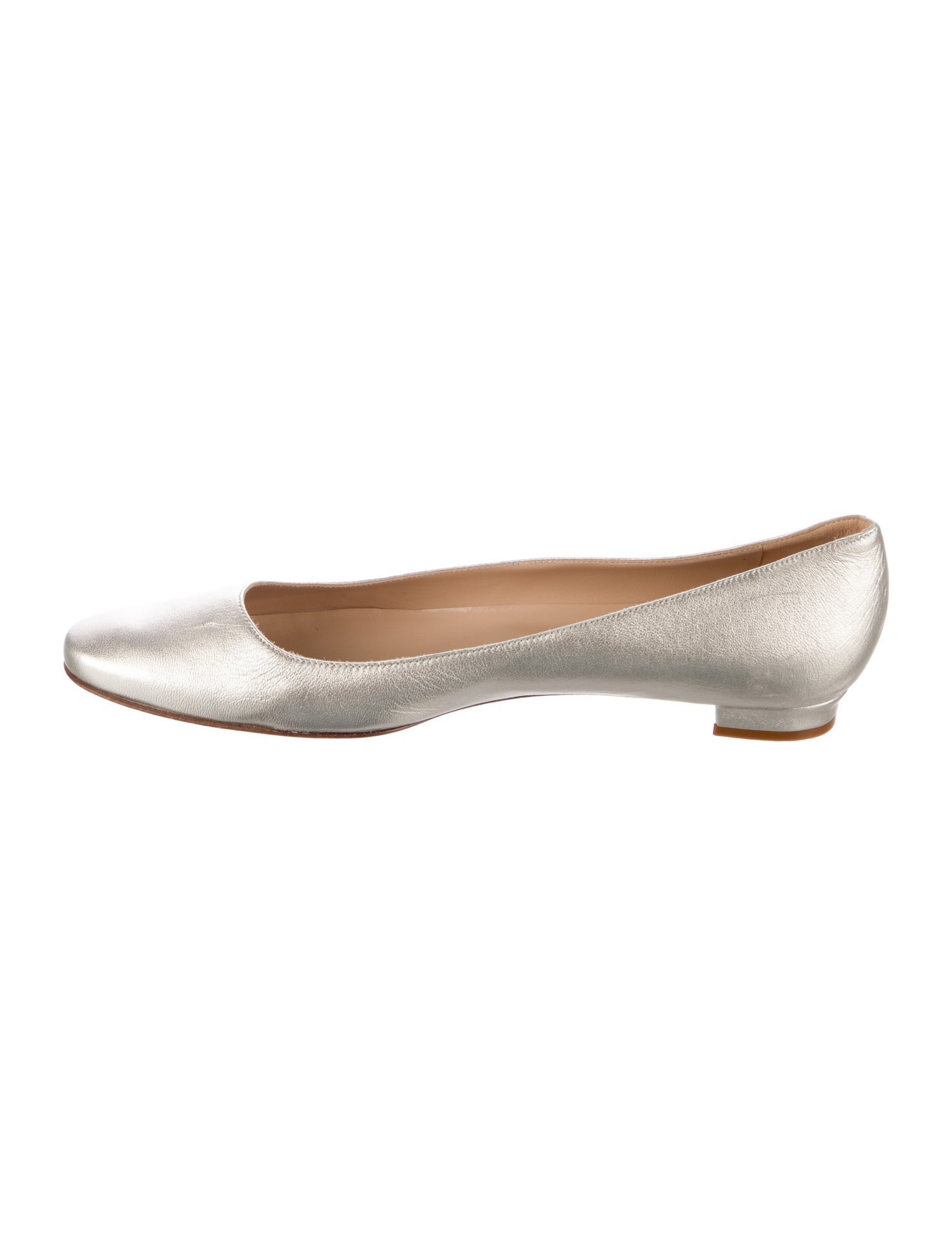 Manolo Blahnik Leather Ballet Flats
