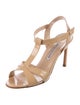 Manolo Blahnik Patent Leather T-Strap Sandals