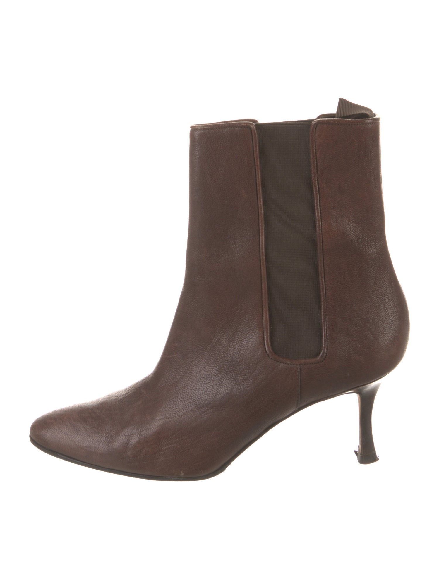 Manolo Blahnik Leather Chelsea Boots