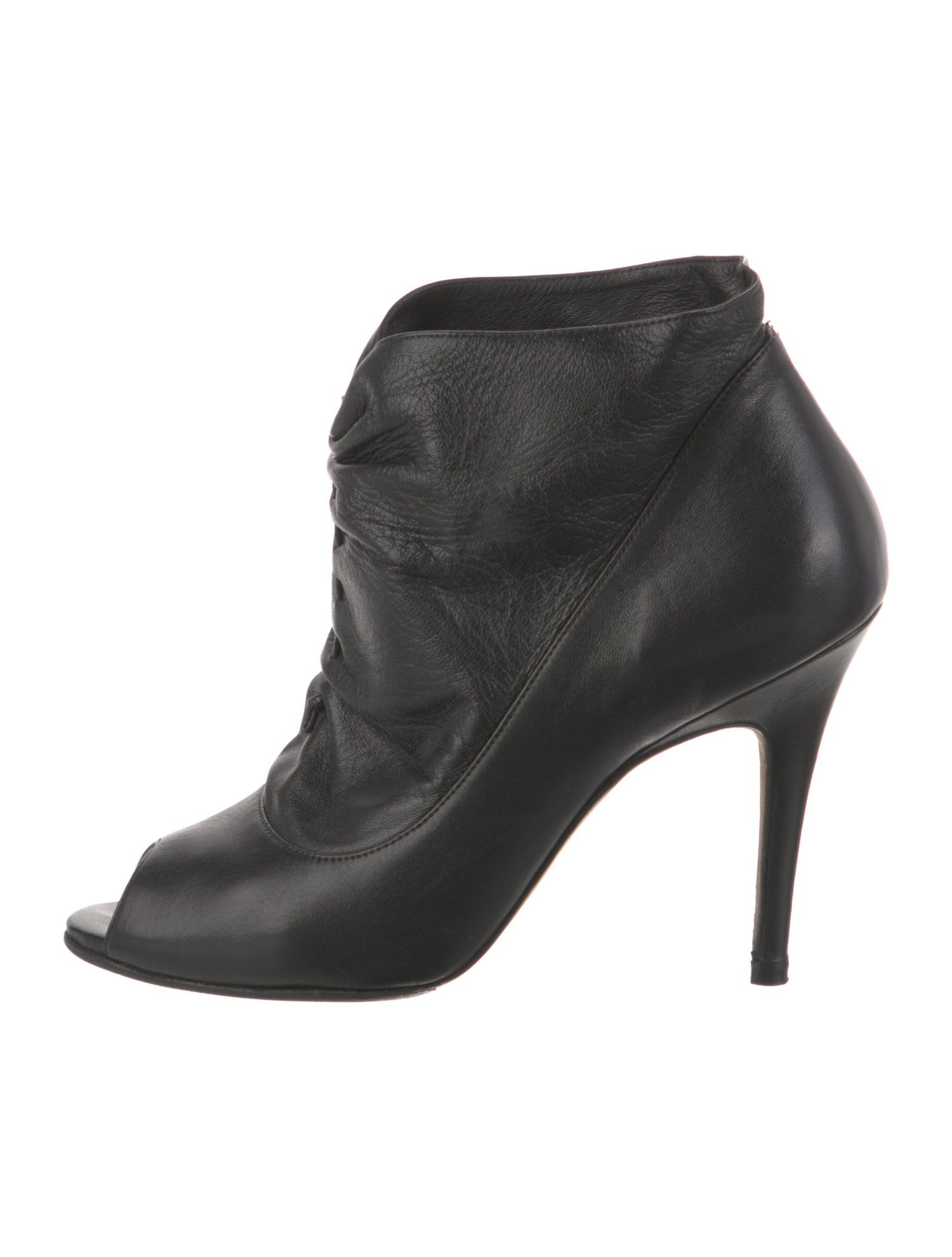 Manolo Blahnik Leather Lace-Up Boots