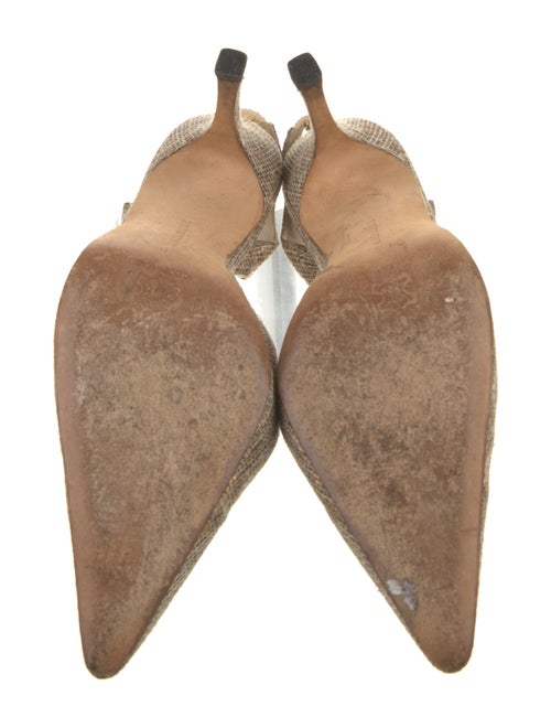 Manolo Blahnik Patterned Slingback Pumps