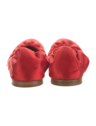 Manolo Blahnik Satin Ballet Flats