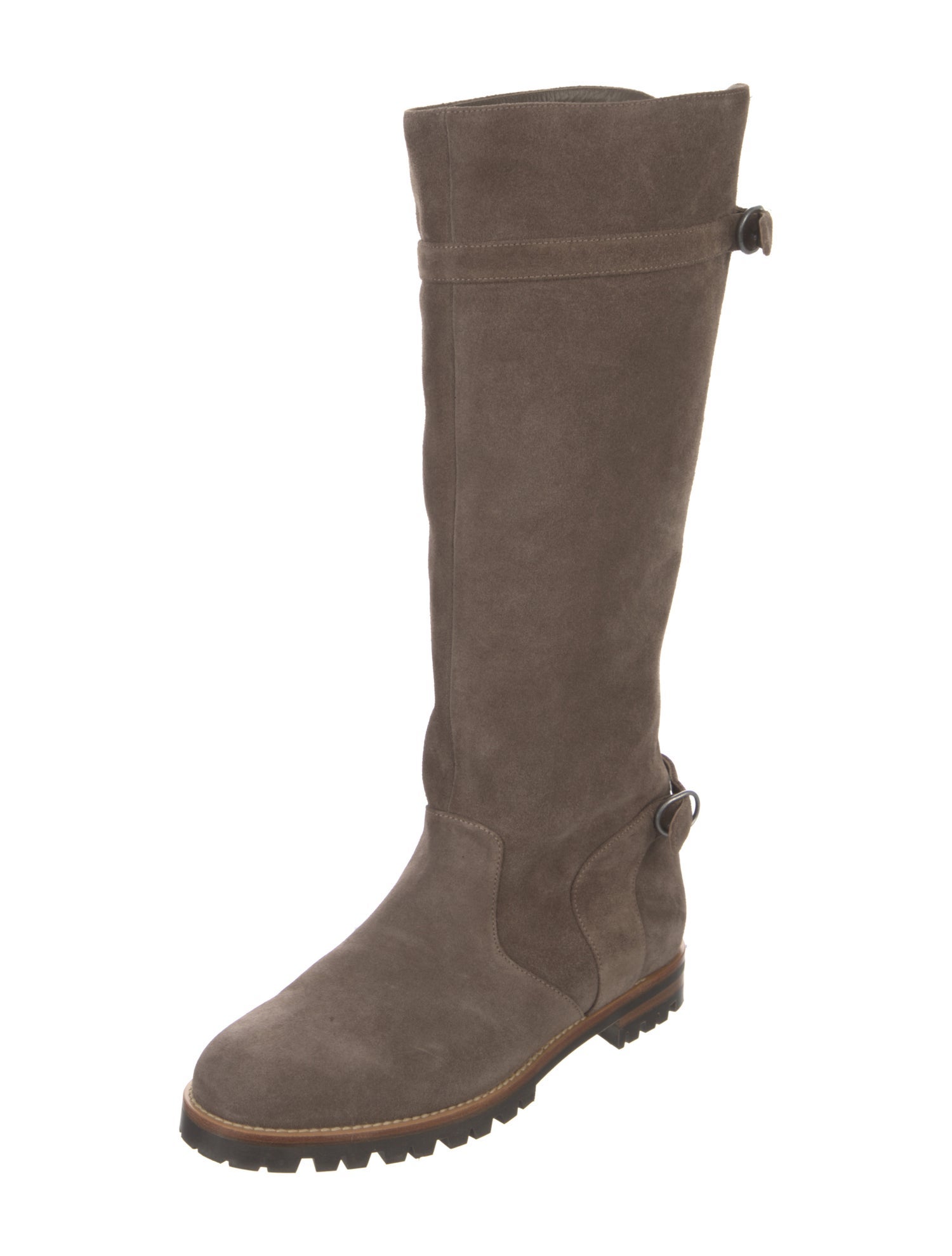 Manolo Blahnik Suede Riding Boots