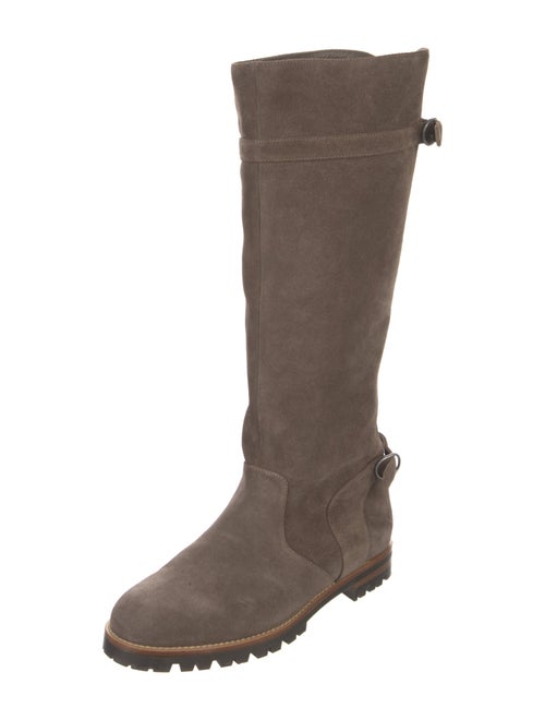 Manolo Blahnik Suede Riding Boots