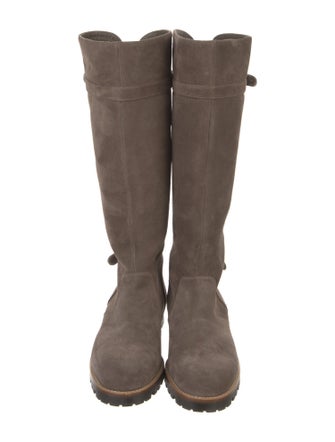 Manolo Blahnik Suede Riding Boots