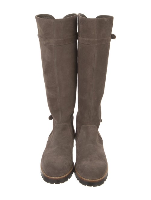 Manolo Blahnik Suede Riding Boots