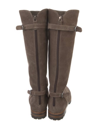 Manolo Blahnik Suede Riding Boots