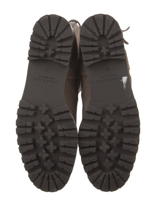 Manolo Blahnik Suede Riding Boots