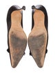 Manolo Blahnik Suede Fringe Trim Accent Pumps