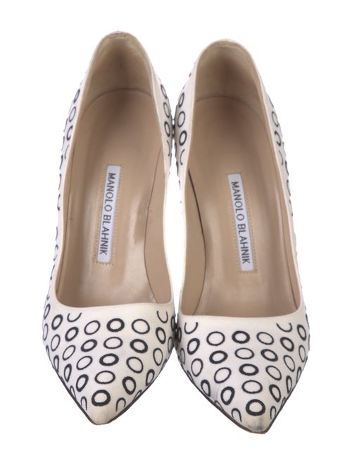 Manolo Blahnik Polka Dot Print Pumps