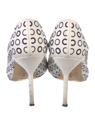 Manolo Blahnik Polka Dot Print Pumps