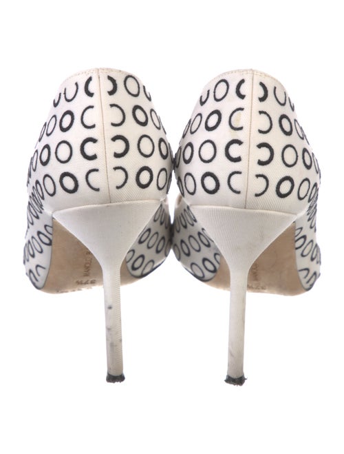 Manolo Blahnik Polka Dot Print Pumps